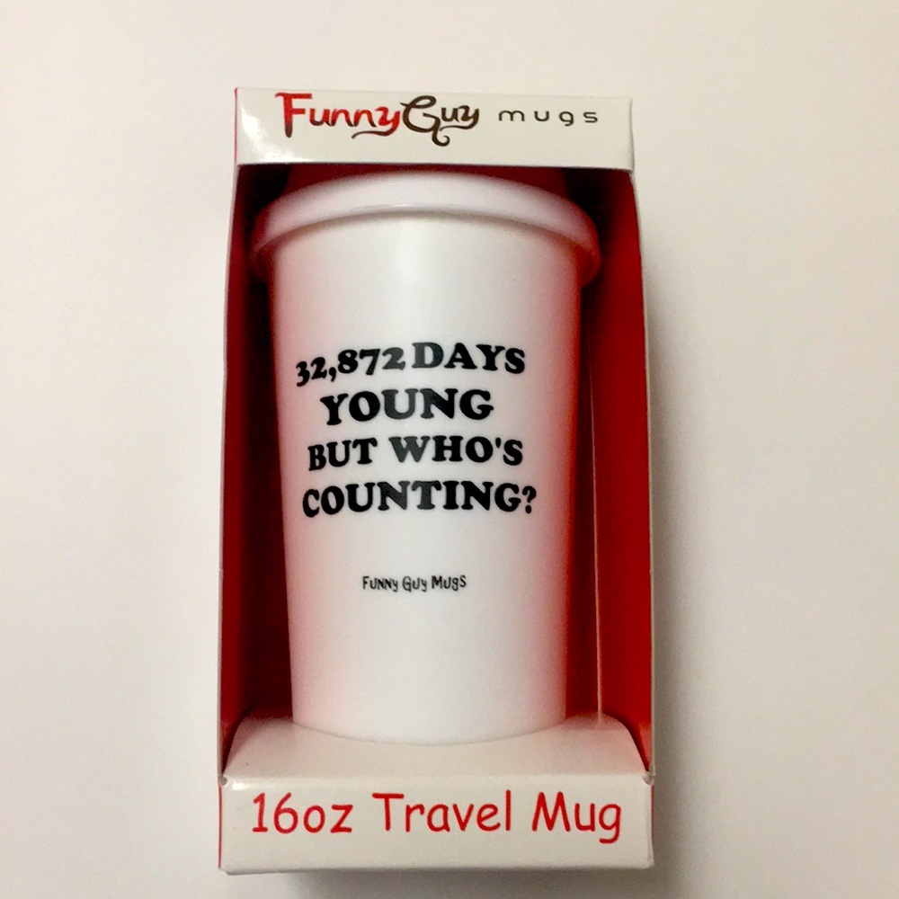 Funny Guy mugs Birthday Gift 16 oz Travel mug cup Tumbler 90th Birthday